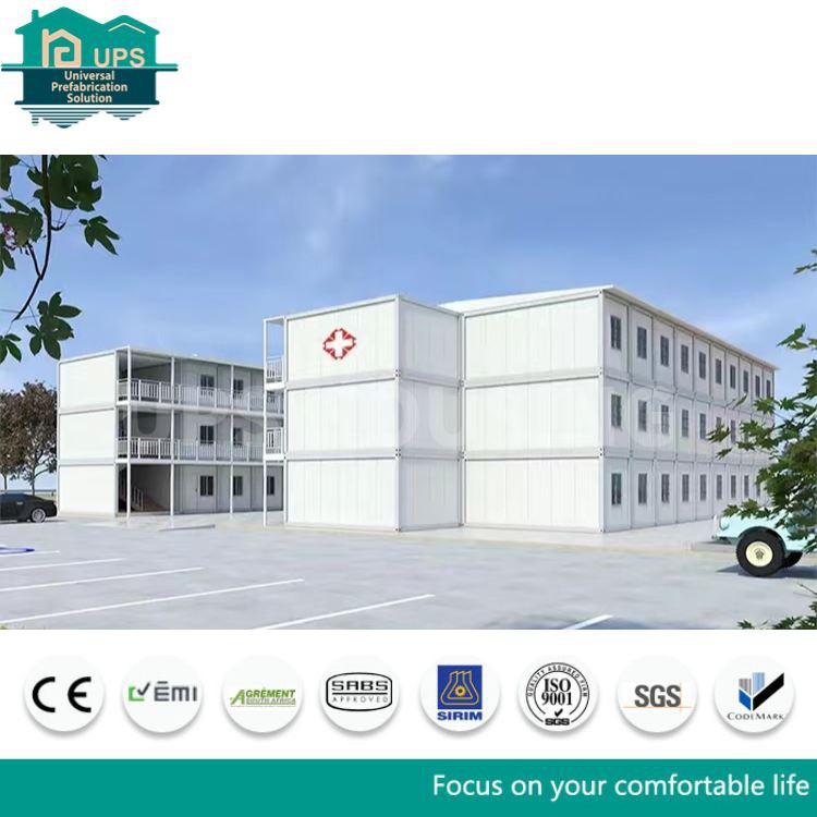 1-stöckige Containerhaus-Klinik